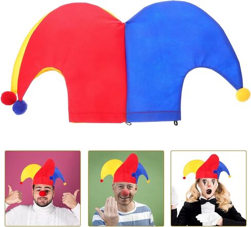 Zerodeko Funny Clown Hat, Clown Hat, Party, Carnival Costume Performance Prop for Women Men in Saudi Arabia