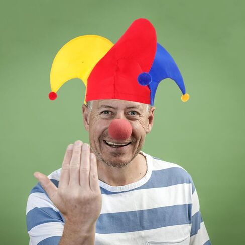 Zerodeko Funny Clown Hat, Clown Hat, Party, Carnival Costume Performance Prop for Women Men in Saudi Arabia