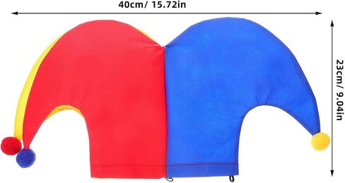 Zerodeko Funny Clown Hat, Clown Hat, Party, Carnival Costume Performance Prop for Women Men in Saudi Arabia