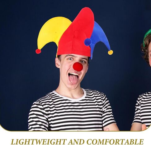 Zerodeko Funny Clown Hat, Clown Hat, Party, Carnival Costume Performance Prop for Women Men in Saudi Arabia