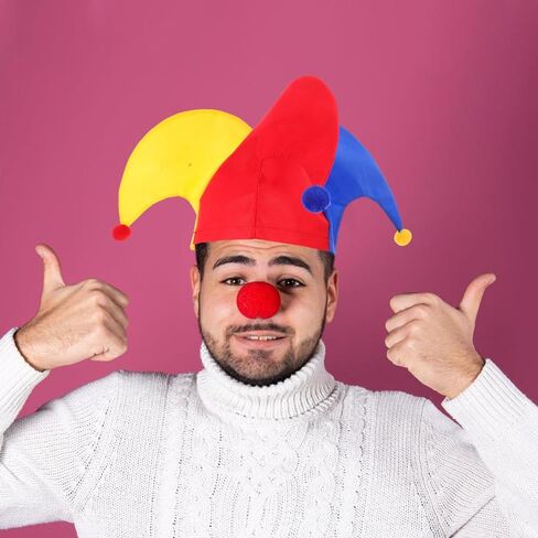 Zerodeko Funny Clown Hat, Clown Hat, Party, Carnival Costume Performance Prop for Women Men in Saudi Arabia