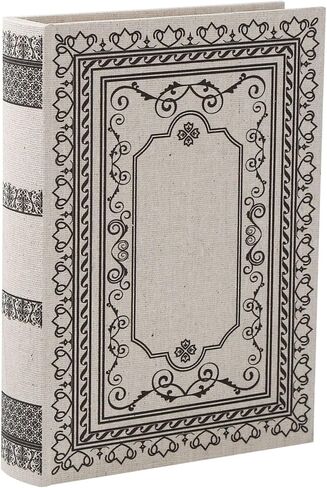 Decorative Wooden Book Box Set of 2 - Vintage Faux Book Boxes for Home Decor, Secret Storage with Magnetic Closure, Antique Style, Grey Leather Cover Design, Perfect for Home Office Bookshelf in Saudi Arabia