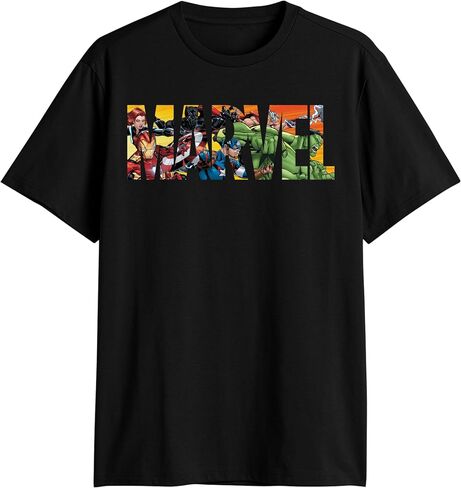 Marvel Avengers Hulk Spider-Man Logo Fill Avengers T-Shirt in Kuwait