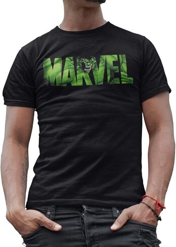 Marvel Avengers Hulk Spider-Man Logo Fill Avengers T-Shirt in Kuwait