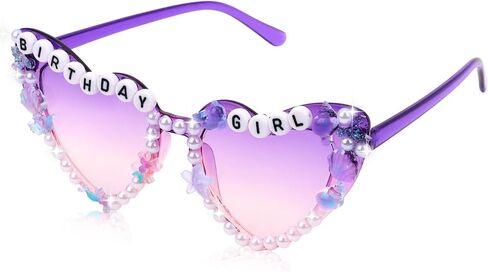 YARIEW Mermaid Birthday Decorations Mermaid Eyeglasses Seashell Pearl Heart Shape for Under the Sea Party Decorations in Saudi Arabia