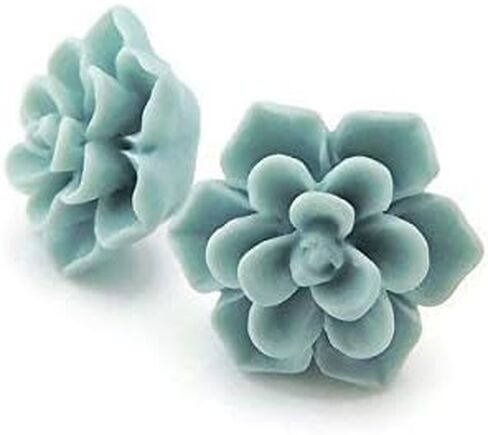 Hypoallergenic Succulent Earrings for Sensitive Ears, Plastic Posts in Kuwait
