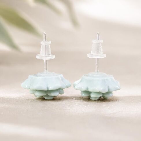 Hypoallergenic Succulent Earrings for Sensitive Ears, Plastic Posts in Kuwait