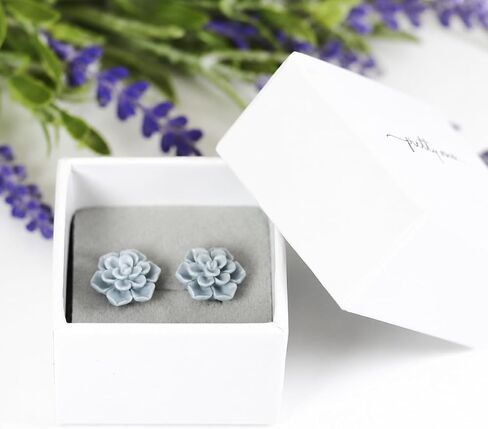Hypoallergenic Succulent Earrings for Sensitive Ears, Plastic Posts in Kuwait