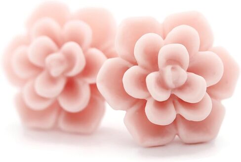 Hypoallergenic Succulent Earrings for Sensitive Ears, Plastic Posts in Kuwait
