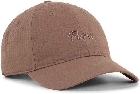 PUMA NEW Golf Women's Seersucker Dad Hat Cap Adjustable - Ice Coffee in Kuwait