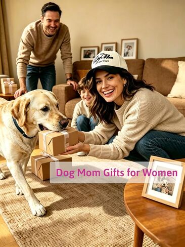 Waldeal Dog Mom Hat, Dog Mom Gifts for Women, Adjustable Two-Tone Embroidered Baseball Cap for Women, Mothers Day Birthday Gifts for Pet Lover Black in Kuwait