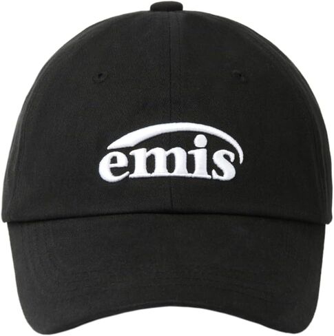 Baseball Cap Logo Adjustable Unisex Casual Streetwear Hat Black in Saudi Arabia