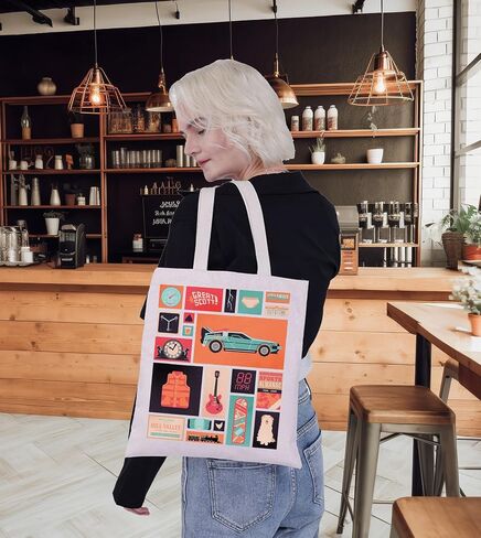 G2TUP Marty Car Canvas Tote Bag Marty Fans Gift Great Scotty Shoulder Bag Marty Musical Inspired Merchandise in Kuwait