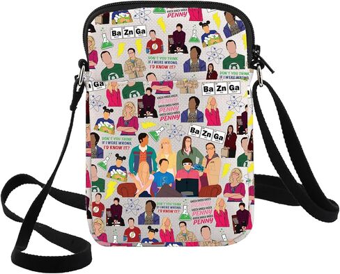 G2TUP Sheldon Cooper Crossbody Bag Penny & Leonard Fans Gift Penny Knock Knock Shoulder Bag Howard & Raj Merch in Kuwait