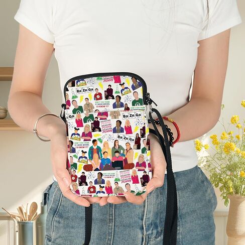 G2TUP Sheldon Cooper Crossbody Bag Penny & Leonard Fans Gift Penny Knock Knock Shoulder Bag Howard & Raj Merch in Kuwait