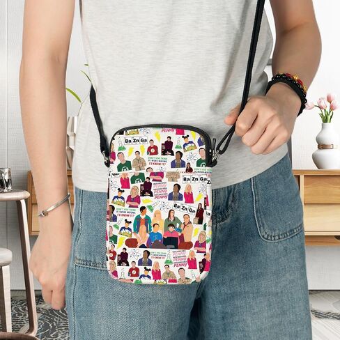 G2TUP Sheldon Cooper Crossbody Bag Penny & Leonard Fans Gift Penny Knock Knock Shoulder Bag Howard & Raj Merch in Kuwait