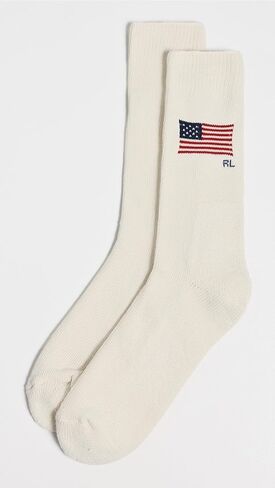 POLO RALPH LAUREN Men's Flag Crew Socks in Kuwait