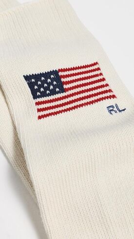 POLO RALPH LAUREN Men's Flag Crew Socks in Kuwait