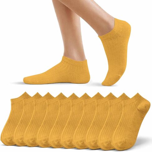 10 Pairs No Show Socks Low Cut Ankle Sock Non Slip Invisible Liners for Women Men Walking Running Gym Workouts in Kuwait
