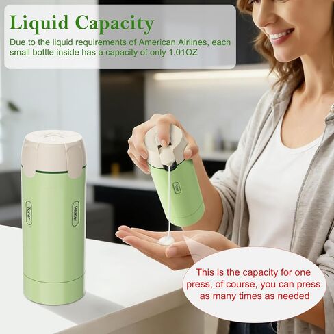 4-in-1 Leak-Proof Travel Toiletries Bottle Set for Shampoo & Conditioner in Saudi Arabia