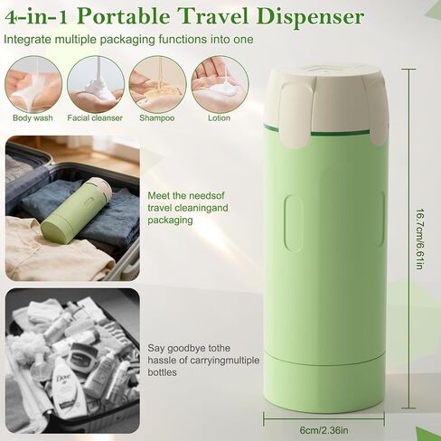 4-in-1 Leak-Proof Travel Toiletries Bottle Set for Shampoo & Conditioner in Saudi Arabia