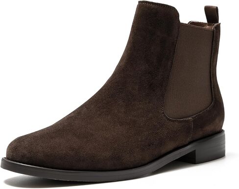 ONEENO Women's Casual Suede Chelsea Boots in Kuwait