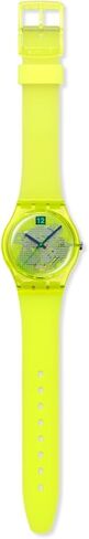 Swatch Gent Unisex Casual Watch Bio-sourced Yellow Quartz Water Resistant LUMINOUSLY Lemon in Kuwait