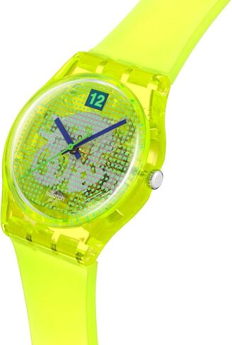 Swatch Gent Unisex Casual Watch Bio-sourced Yellow Quartz Water Resistant LUMINOUSLY Lemon in Kuwait