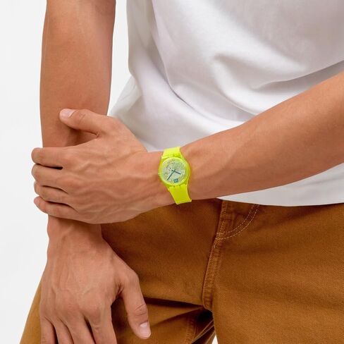 Swatch Gent Unisex Casual Watch Bio-sourced Yellow Quartz Water Resistant LUMINOUSLY Lemon in Kuwait