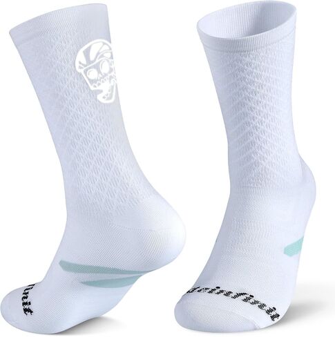 Reflective Cycling Socks,Cycling Sock with Reflective Skull Pattern,Breathable Sock,Cycling and Running (One Size) in Saudi Arabia