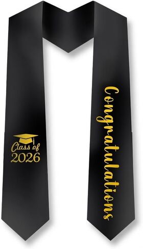Graduation Stole Sash Unisex Class of 2026 Graduation Stole in Kuwait