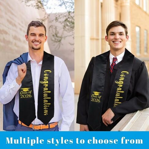 Graduation Stole Sash Unisex Class of 2026 Graduation Stole in Kuwait