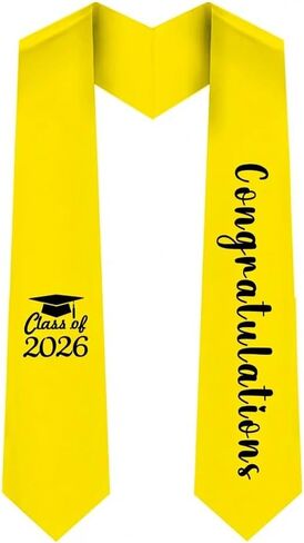 Graduation Stole Sash Unisex Class of 2026 Graduation Stole in Kuwait