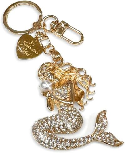 Jacqueline Kent JKKC227.GO Gold Mermaid Design Purse Charm or Keychain Fashion Accessory 4.5 Inches Overall in Saudi Arabia