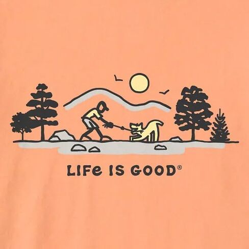 Life is Good Men's Tug of War Vista Short Sleeve Crusher Tee in Kuwait