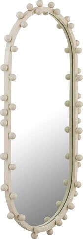 Tov Furniture Bubbles Ivory Cream Metal Frame Oval Wall Mirror in Saudi Arabia