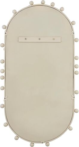 Tov Furniture Bubbles Ivory Cream Metal Frame Oval Wall Mirror in Saudi Arabia