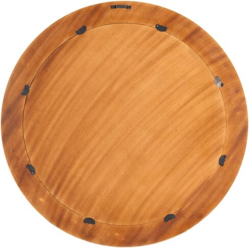SAFAVIEH Home Collection Charli Black & Ivory Stripe Border 29-inch Round Mirror in Kuwait