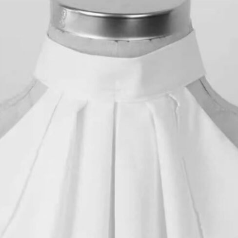 Elegant White Ruffle Necktie Victorian Medieval Vintage Detachable False Collar Shirt Front for Costume Parties in Saudi Arabia
