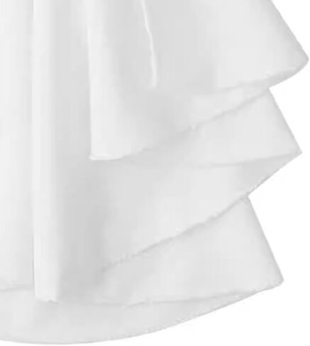 Elegant White Ruffle Necktie Victorian Medieval Vintage Detachable False Collar Shirt Front for Costume Parties in Saudi Arabia