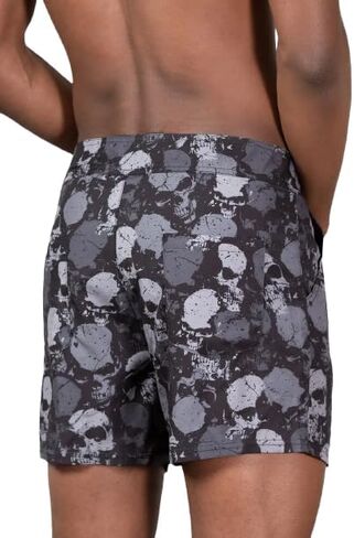 Killstar Sepulture Swim Shorts Skull Mens Drawstring Goth Grunge Punk-XXL Black in Saudi Arabia