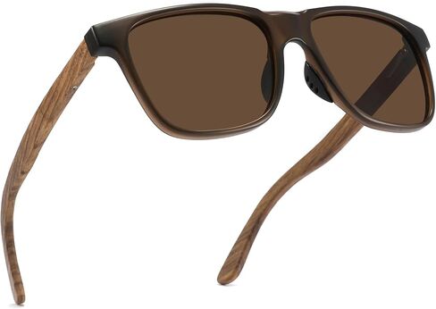 XXL Size Extra Large 156MM Polarized Square Wood Sunglasses Big Wide Heads Men UV400 Wooden Glasses in Saudi Arabia
