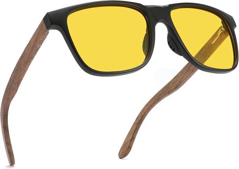 XXL Size Extra Large 156MM Polarized Square Wood Sunglasses Big Wide Heads Men UV400 Wooden Glasses in Saudi Arabia