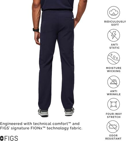 FIGS Cairo Cargo Scrub Pants for Men – Navy Blue, Tall 2XL in Saudi Arabia