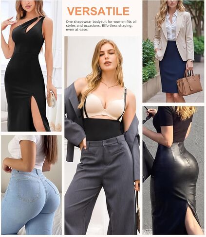 CYDREAM Shapewear Tummy Control Bodysuits for Women Fajas Body Shaper Underwear Compression Stomach Belly Open Bust Bodysuit in Saudi Arabia