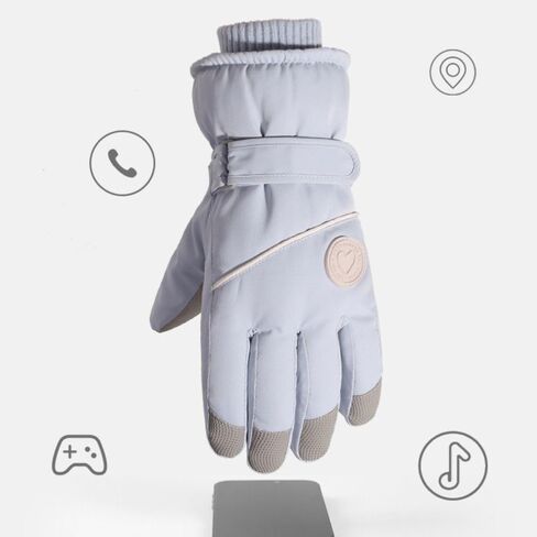 Women's Winter Ski Gloves - Touchscreen Waterproof Thermal Gloves for Snowboarding & Motorcycle Cycling, Windproof Anti-Slip Design in Saudi Arabia