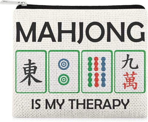 Mahjong Lover Gifts Coin Wallet الحقيبة القمار الهدايا ل Mahjong Lover Player المحفظة الحقيبة عيد الميلاد عيد الميلاد التقاعد يعرض للجدة العمة أمي الأخت الأصدقاء محفظة النقود المعدنية مع سحاب in Kuwait