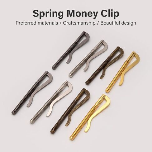 مشابك نقود للرجال من WUTA Spring Money Clip Bar لمحفظة ثنائية الطي in Kuwait
