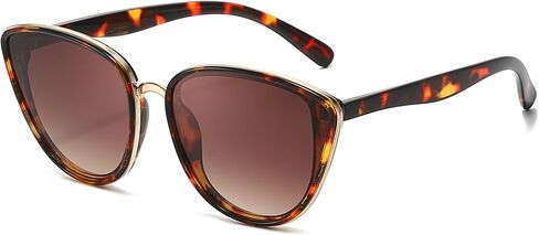 Cat Eye Sunglasses for Women Trendy Cateye Sun Glasses 2026 Gold-Rimmed Shades for Driving in Saudi Arabia