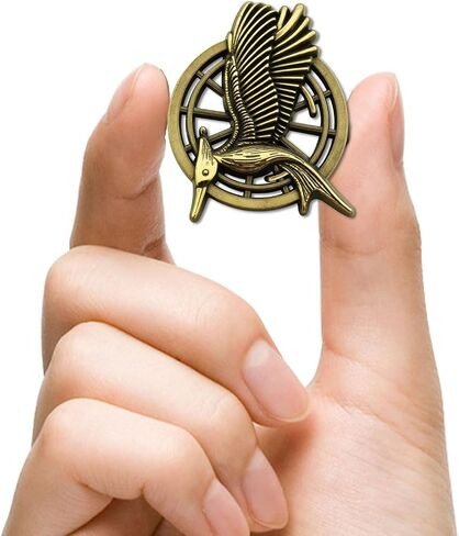 2/10/50 Pack The Hunger Games: Catching Fire Mockingjay Pin Bulk Brooch Badge 1.77" in Fan Collection in Saudi Arabia